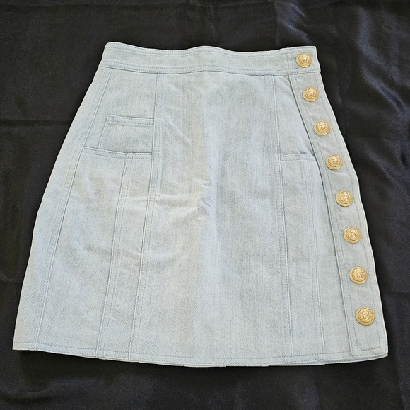 Balmain Women's Denim Skirt - Picture 5 of 16